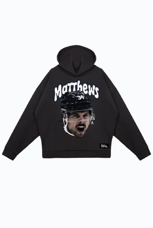 Auston Matthews Relaxed Hoodie - Black sold by Peace-Collective