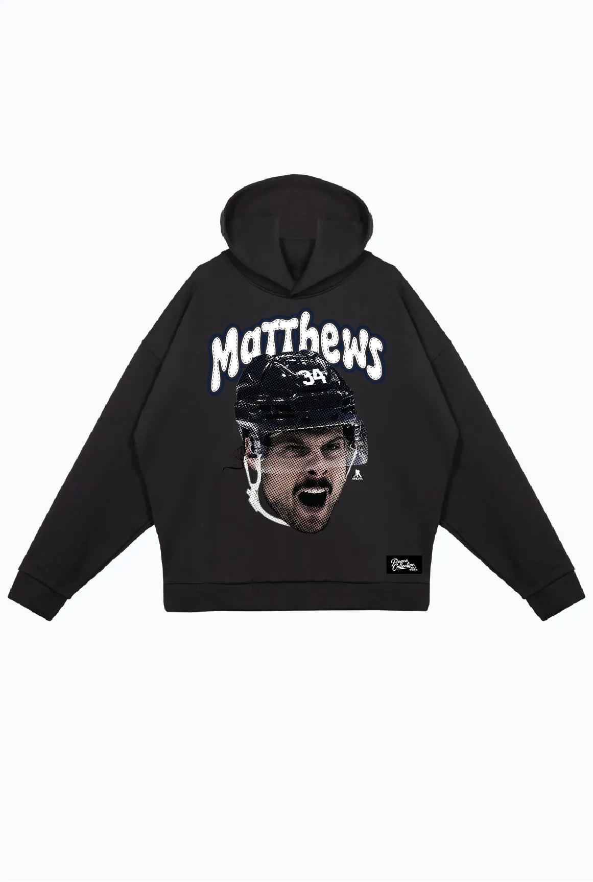 Auston Matthews Relaxed Hoodie - Black sold by Peace-Collective