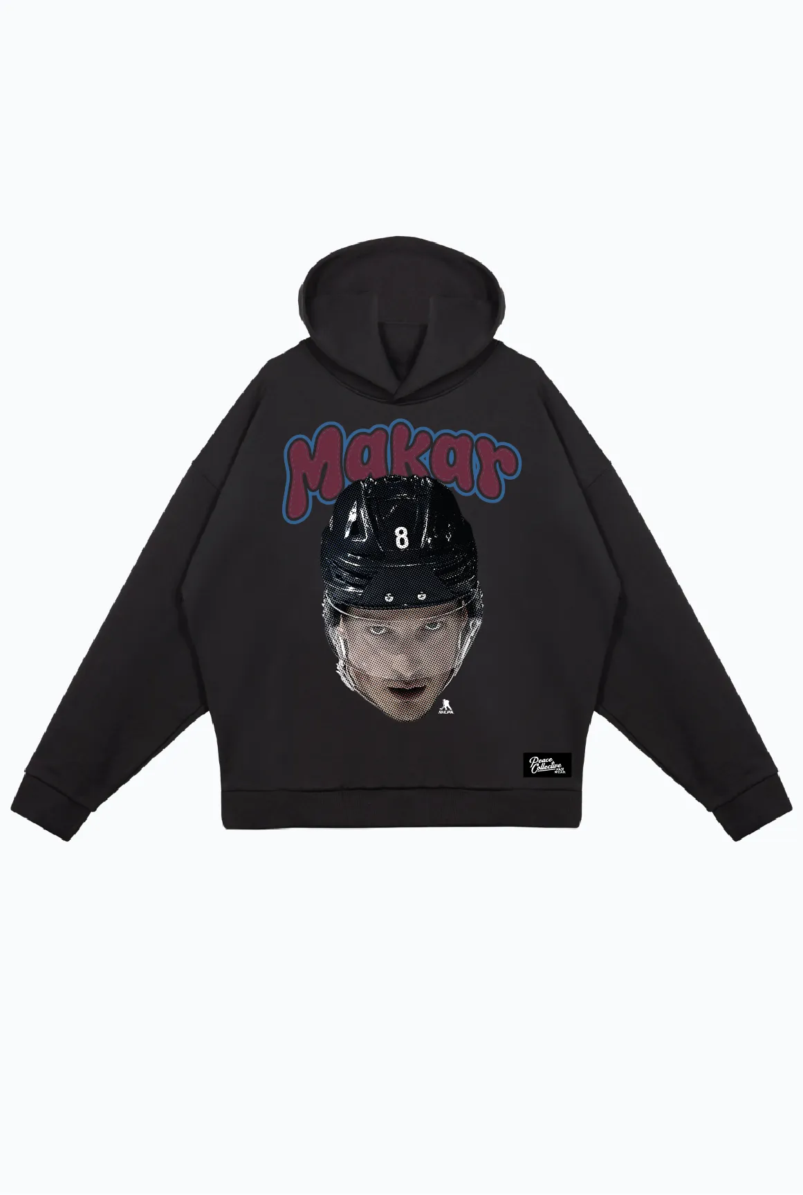 Cale Makar Relaxed Hoodie - Black sold by Peace-Collective