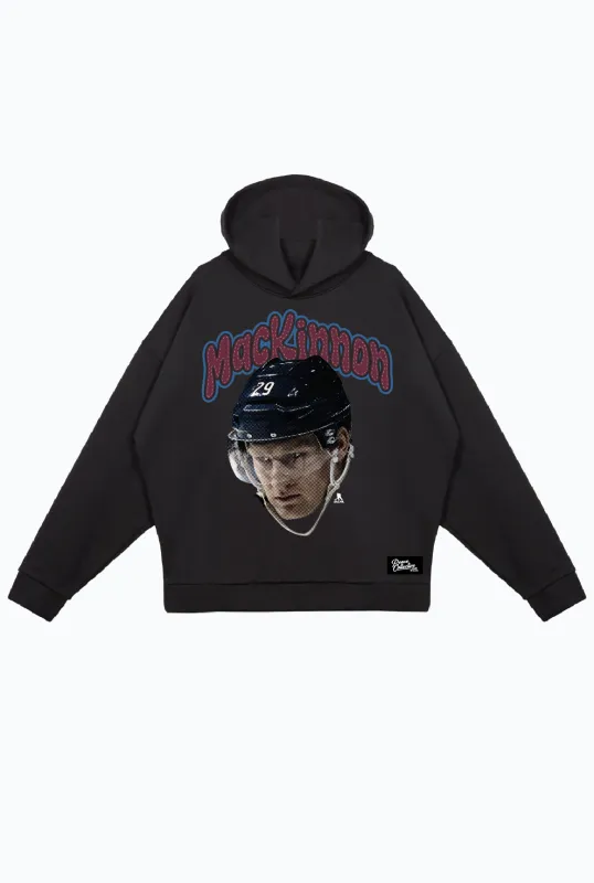 Nathan MacKinnon Relaxed Hoodie - Black made by Peace-Collective