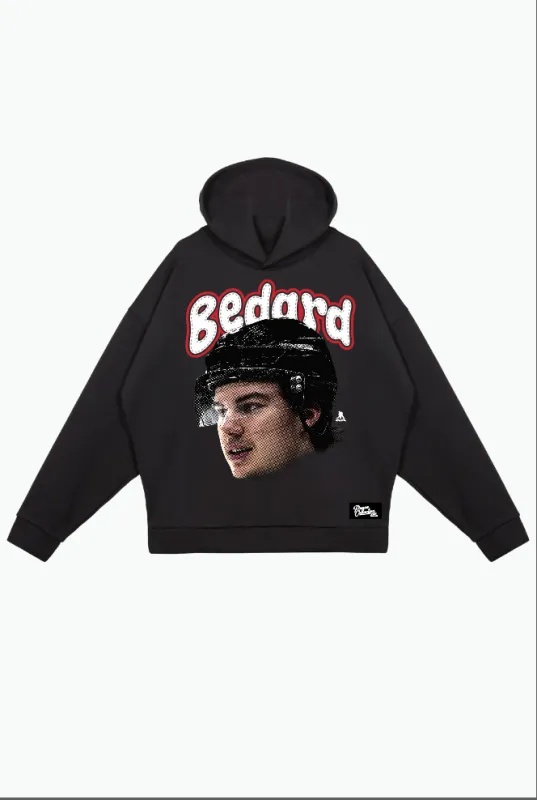 Connor Bedard Relaxed Hoodie - Black made by Peace-Collective