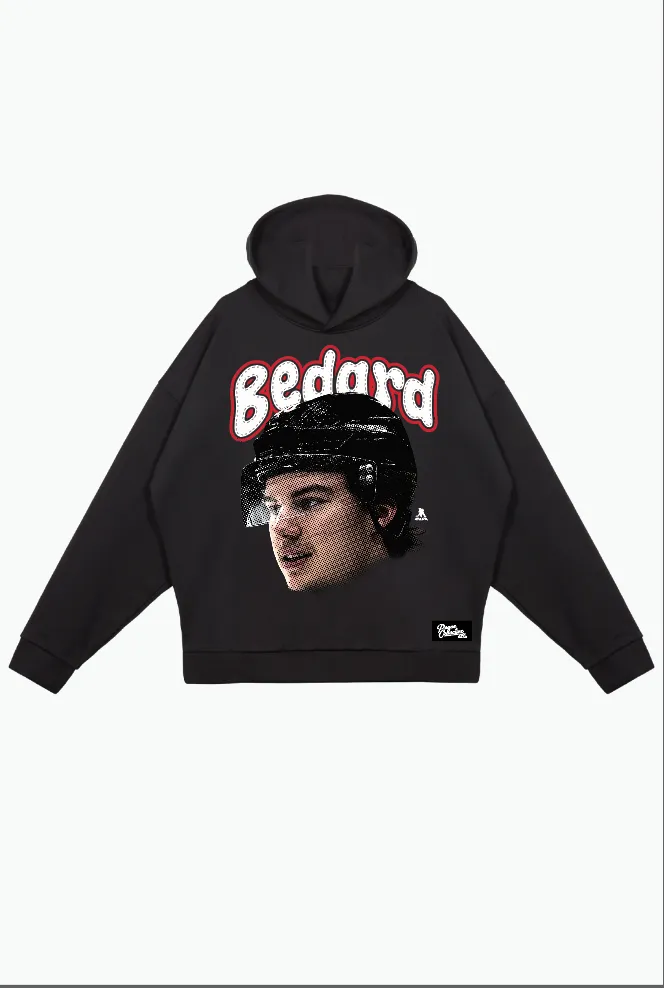 Connor Bedard Relaxed Hoodie - Black sold by Peace-Collective