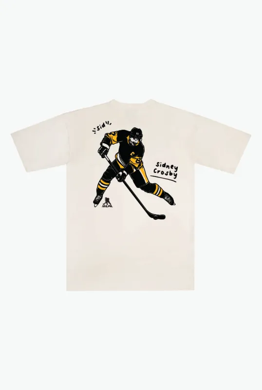 Sidney Crosby Heavyweight T-Shirt - Ivory sold by Peace-Collective