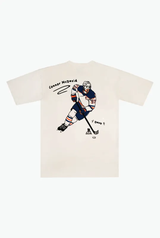 Connor McDavid Heavyweight T-Shirt - Ivory sold by Peace-Collective