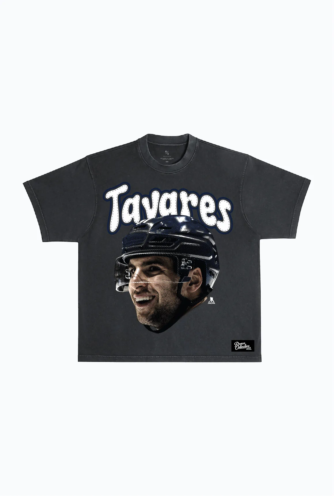 John Tavares Heavyweight Garment Dyed T-Shirt - Black sold by Peace-Collective