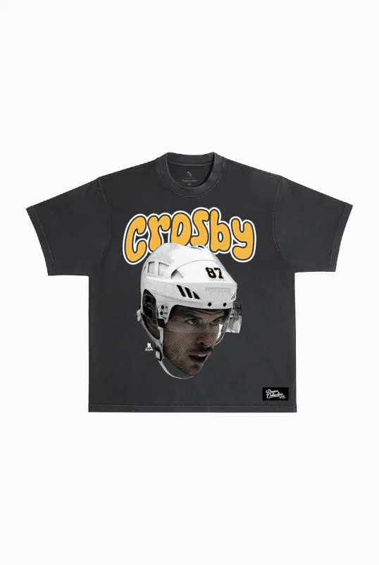 Sidney Crosby Heavyweight Garment Dyed T-Shirt - Black sold by Peace-Collective