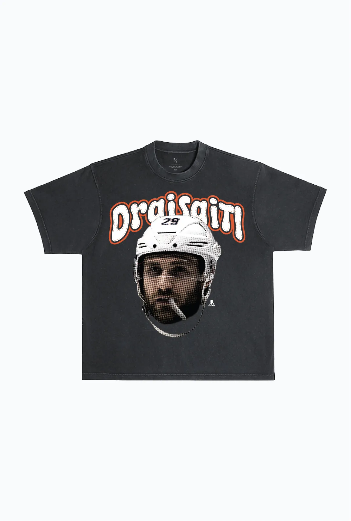 Leon Draisaitl Heavyweight Garment Dyed T-Shirt - Black sold by Peace-Collective
