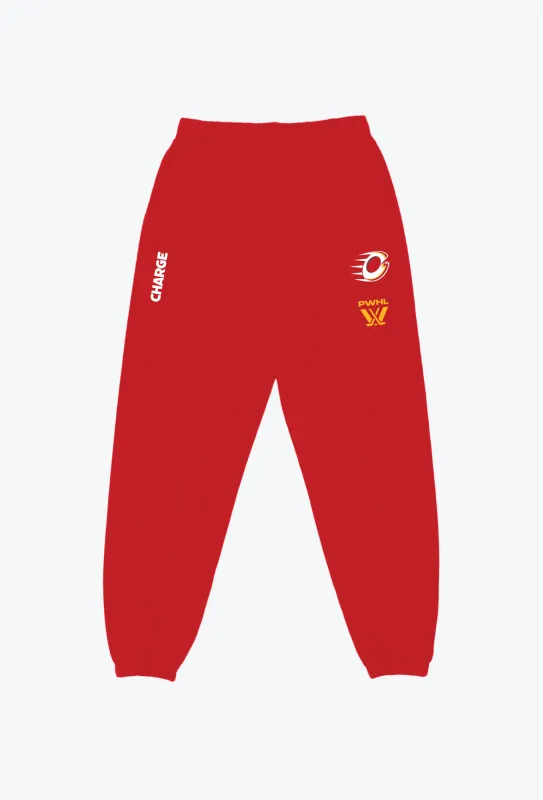 Ottawa Charge Heavyweight Jogger - Red sold by Peace-Collective
