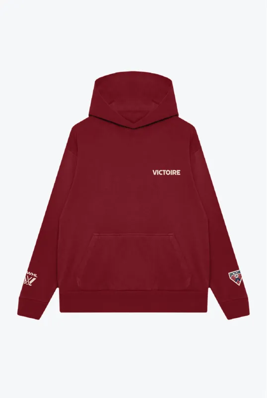 Montreal Victoire Heavyweight Hoodie - Maroon made by Peace-Collective