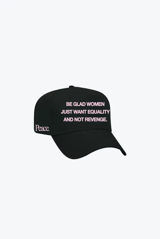 Women's Equality A-Frame Cap - Black made by Peace-Collective