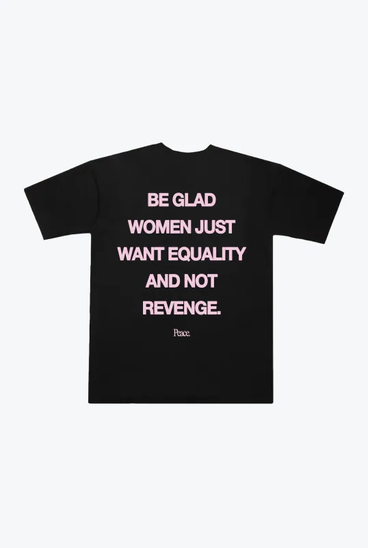 Women's Equality Heavyweight T-Shirt - Black made by Peace-Collective