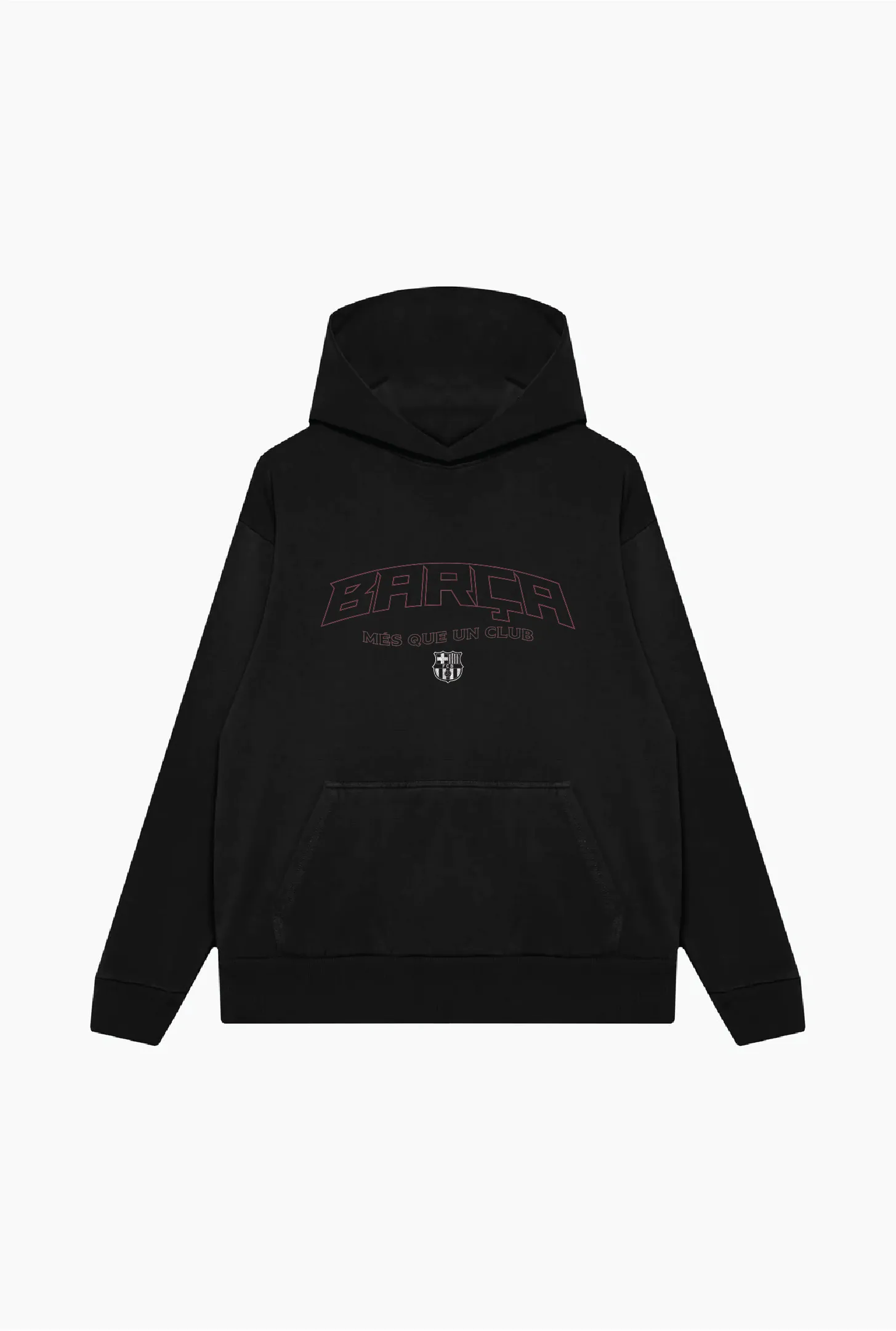 FC Barcelona Team Vintage Heavyweight Hoodie - Black sold by Peace-Collective