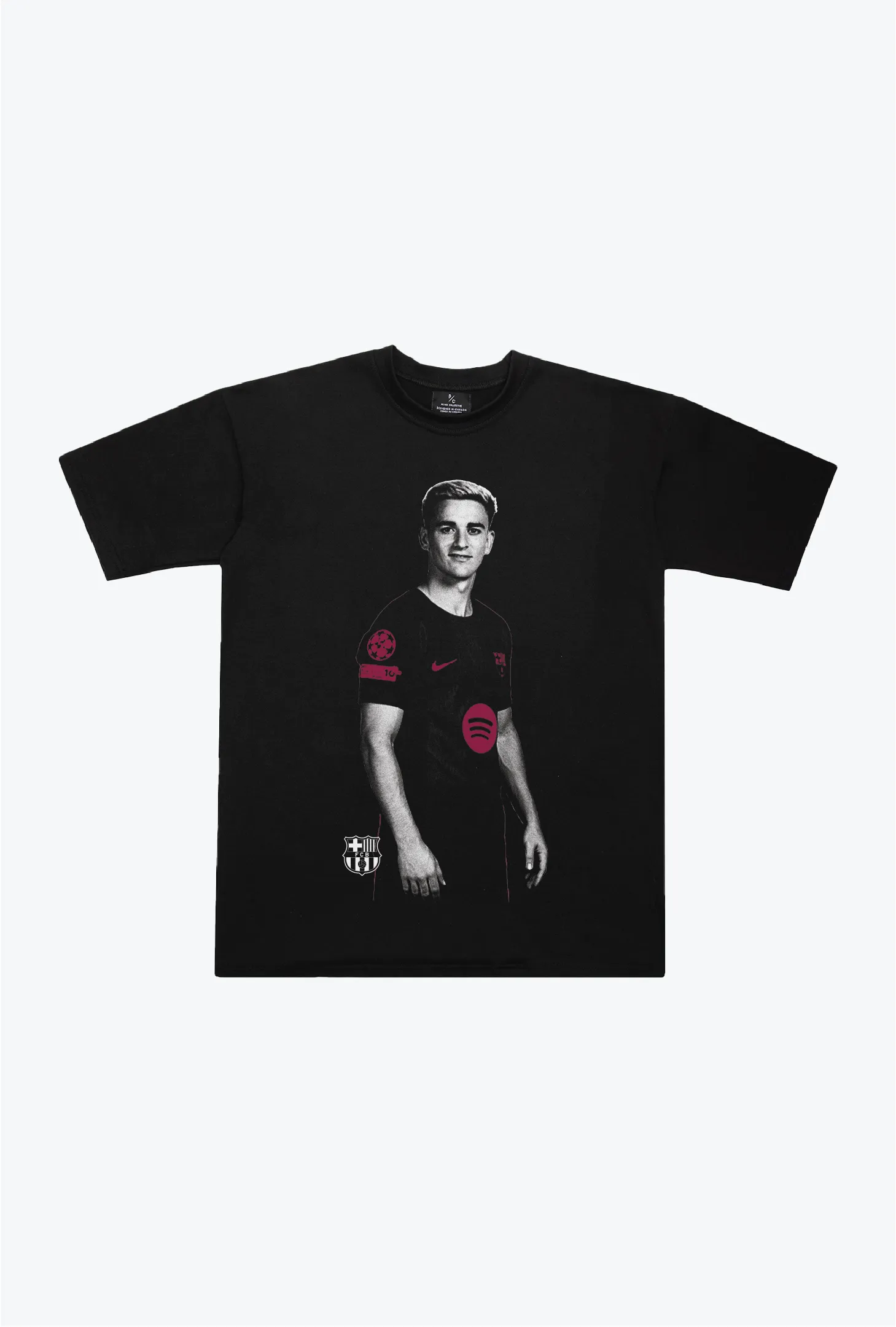 FC Barcelona: Gavi Icon Heavyweight T-Shirt - Black sold by Peace-Collective