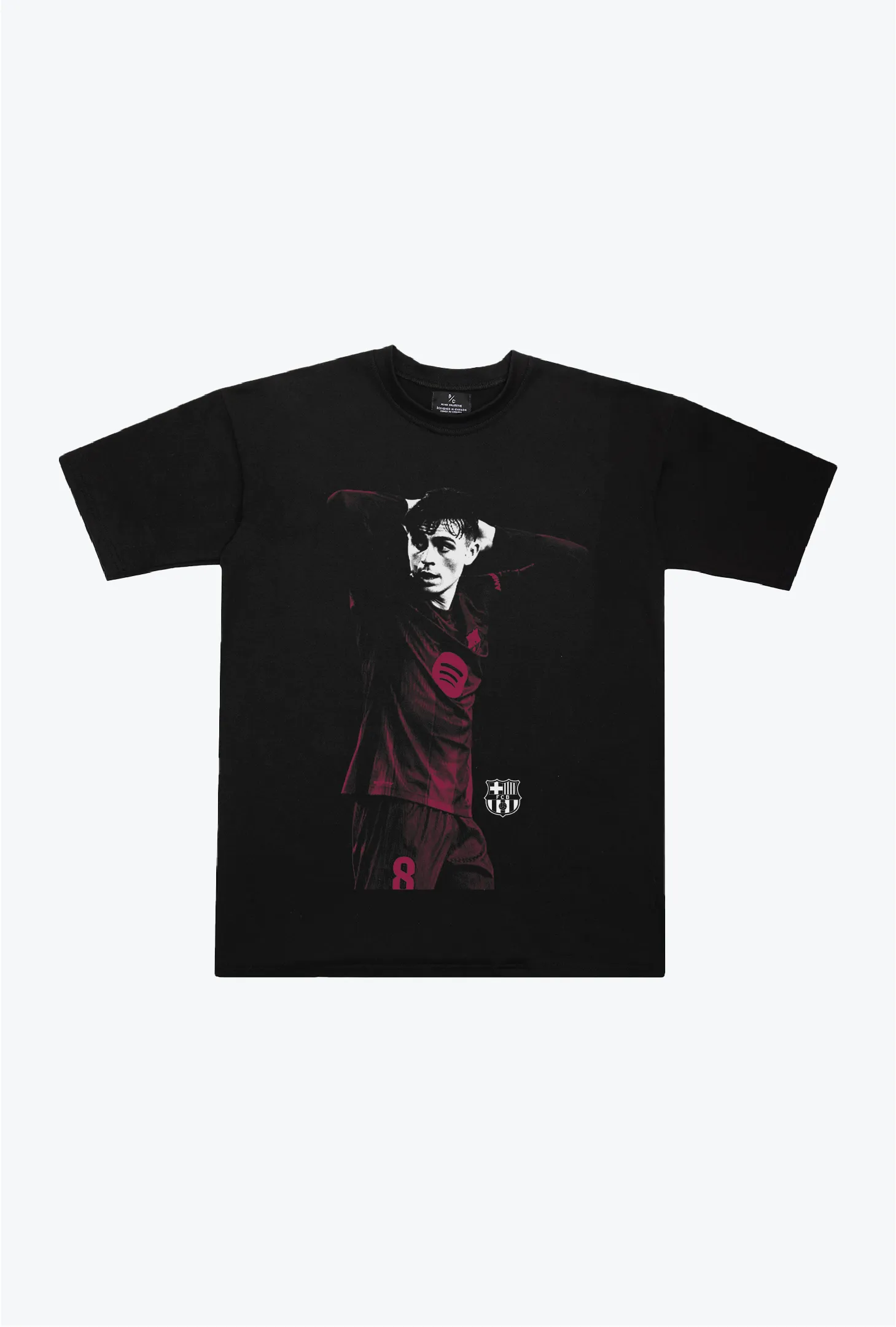 FC Barcelona: Pedri Icon Heavyweight T-Shirt - Black sold by Peace-Collective