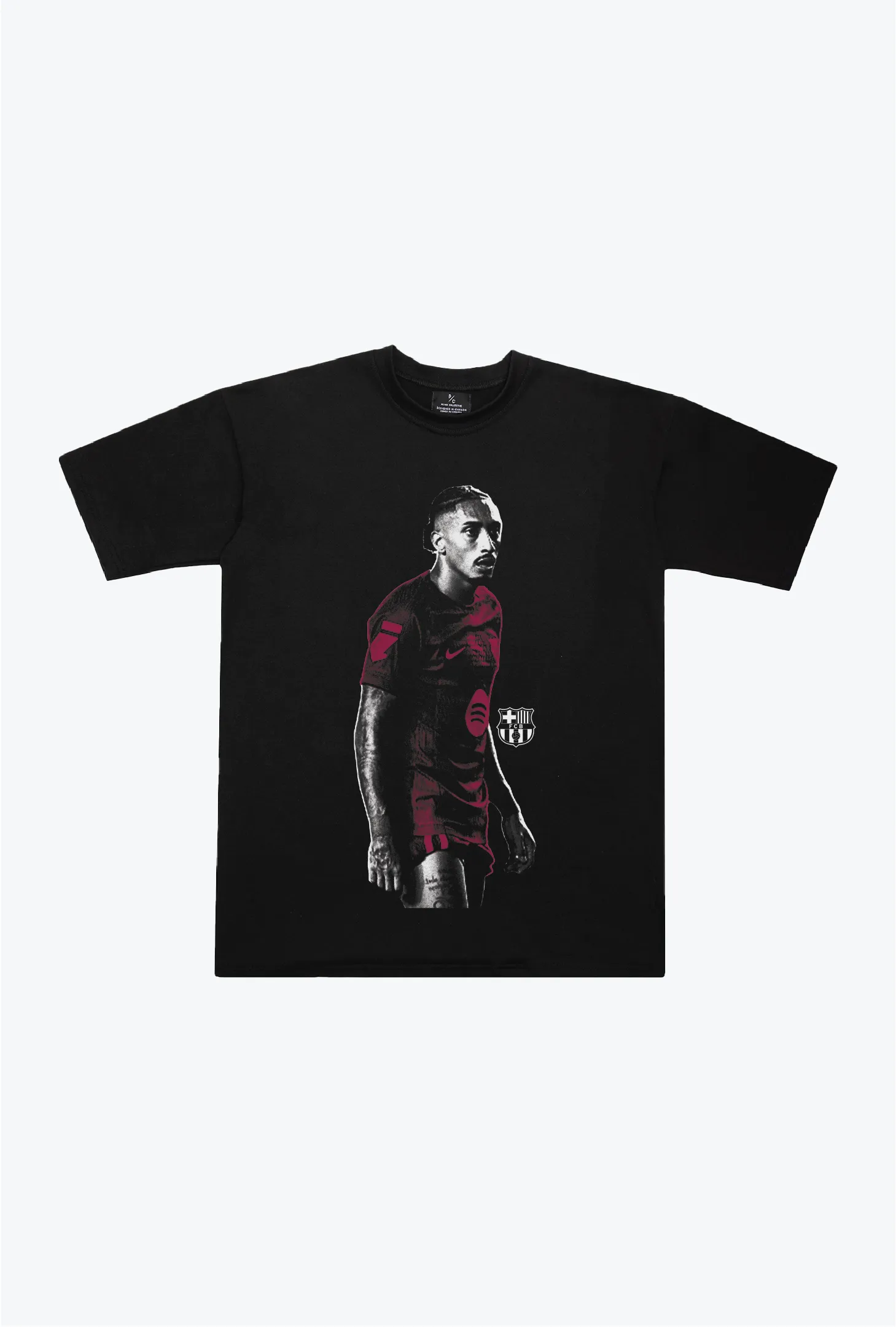 FC Barcelona: Raphinha Icon Heavyweight T-Shirt - Black sold by Peace-Collective