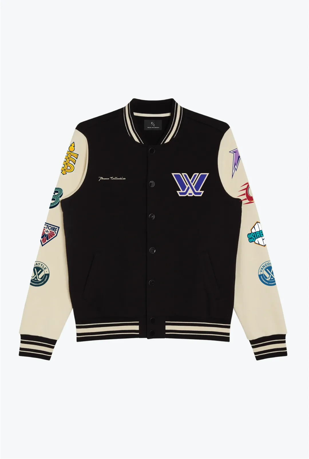 Ice Time Earned Letterman Jacket - Black sold by Peace-Collective product image thumbnail 2