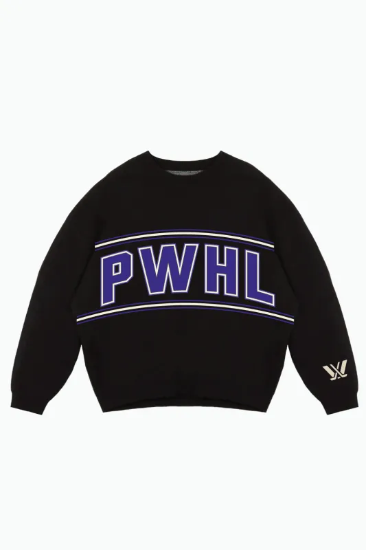 PWHL Knit Sweater - Black made by Peace-Collective