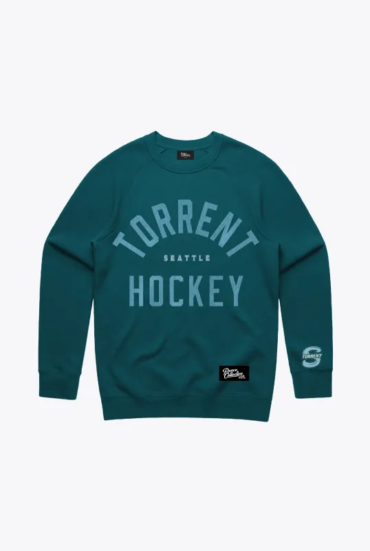 Seattle Torrent Vintage Heavyweight Crewneck - Emerald made by Peace-Collective