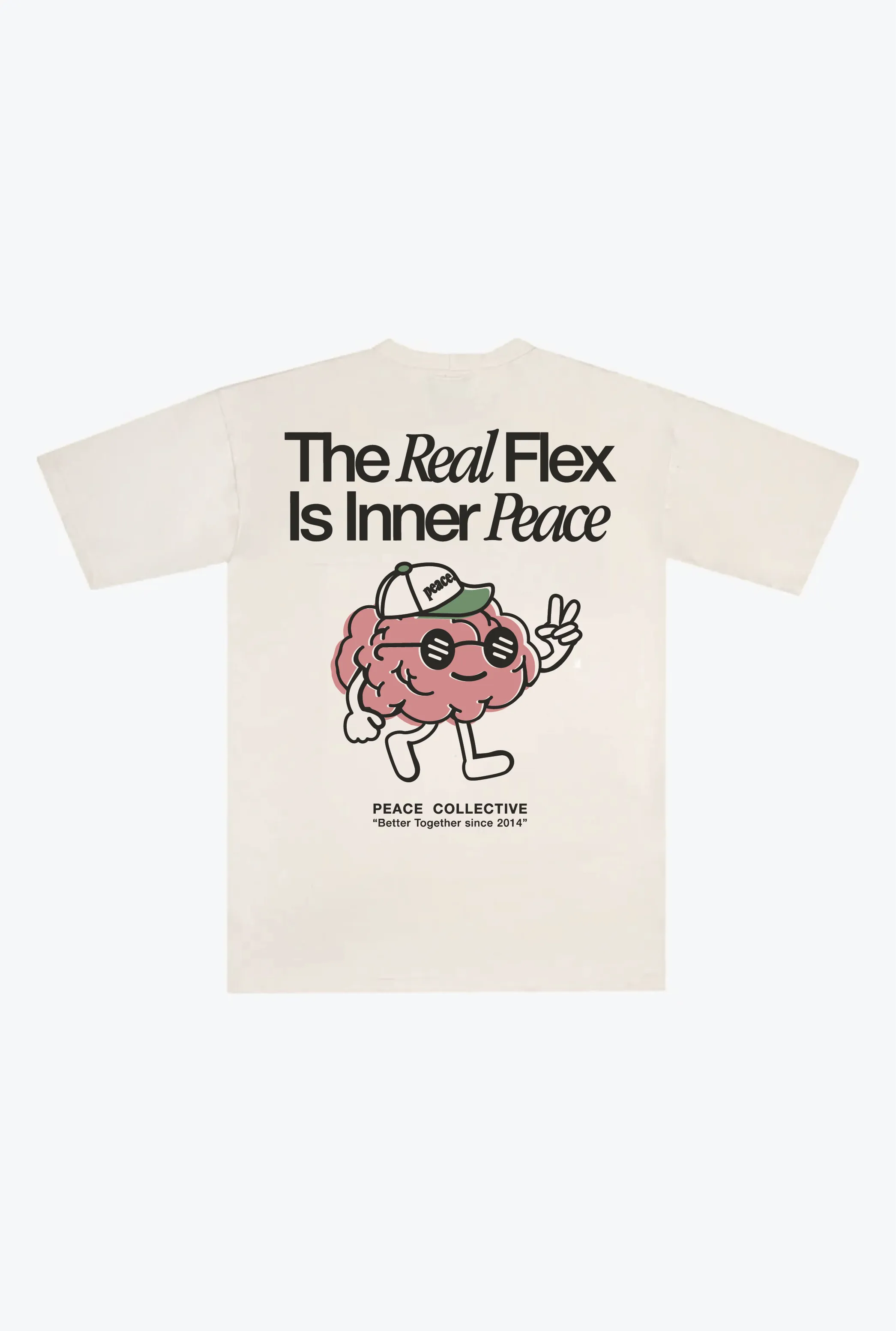 Real Flex Heavyweight T-Shirt - Ivory sold by Peace-Collective