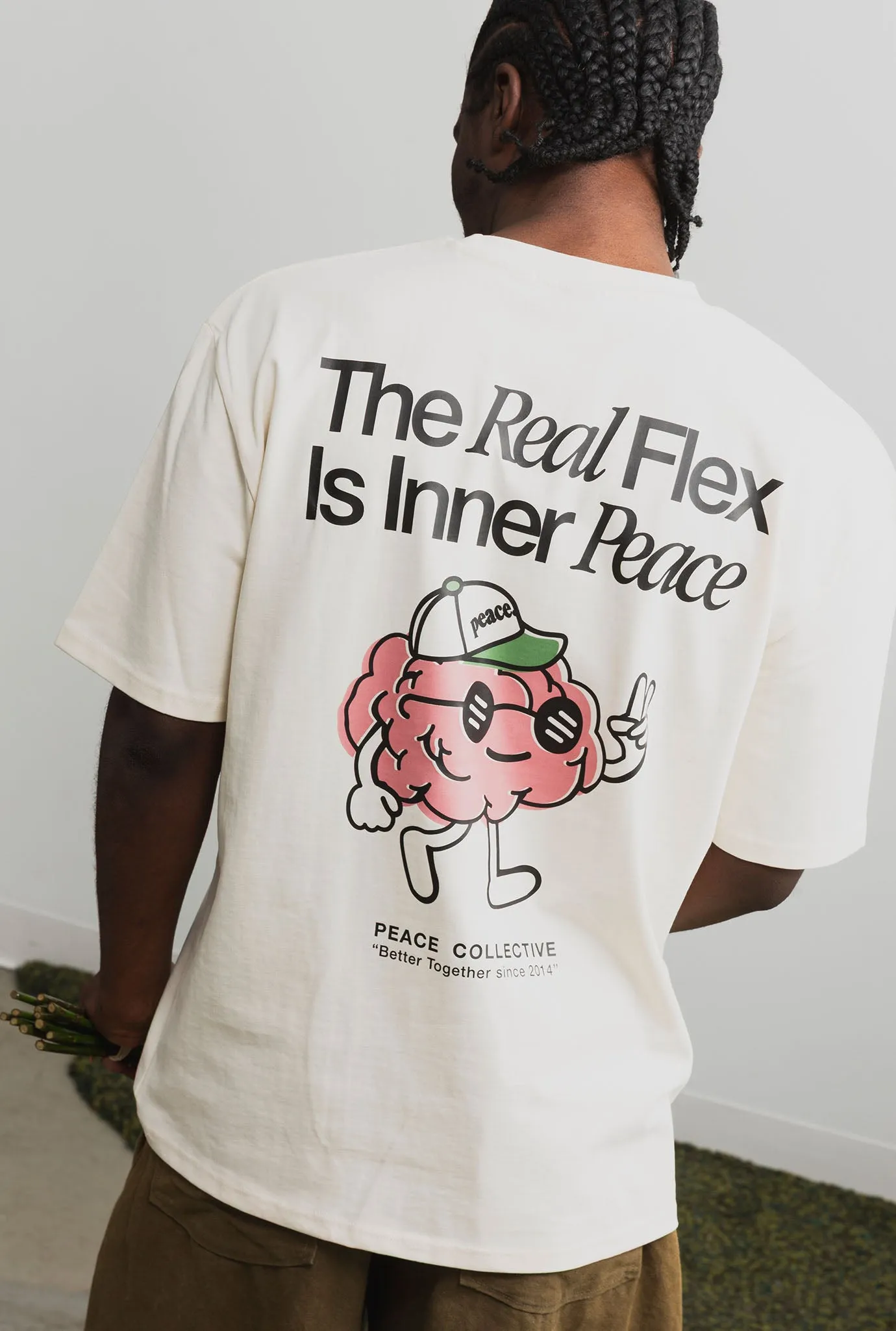 Real Flex Heavyweight T-Shirt - Ivory sold by Peace-Collective product image thumbnail 4