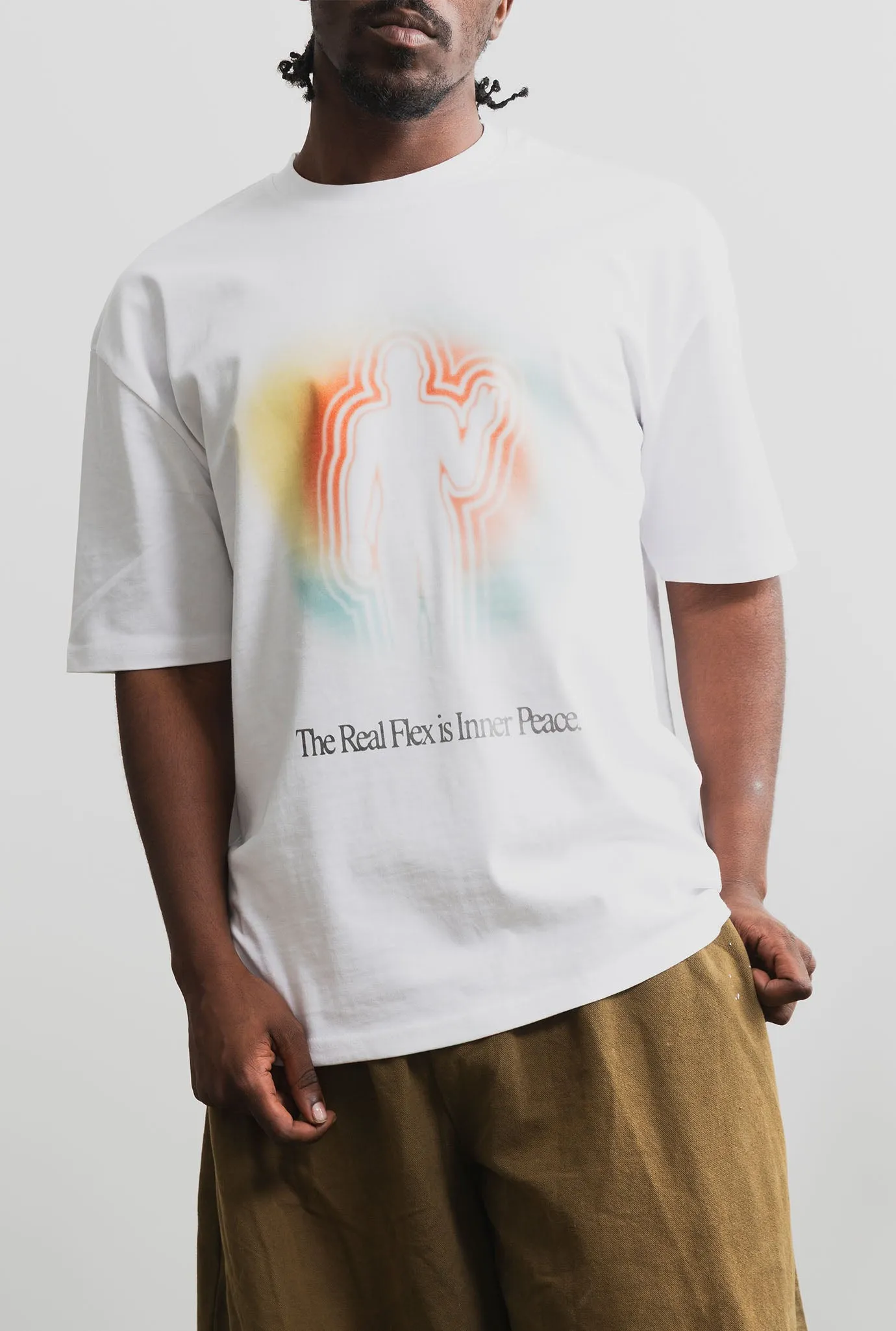 Inner Peace Heavyweight T-Shirt - White sold by Peace-Collective product image thumbnail 3