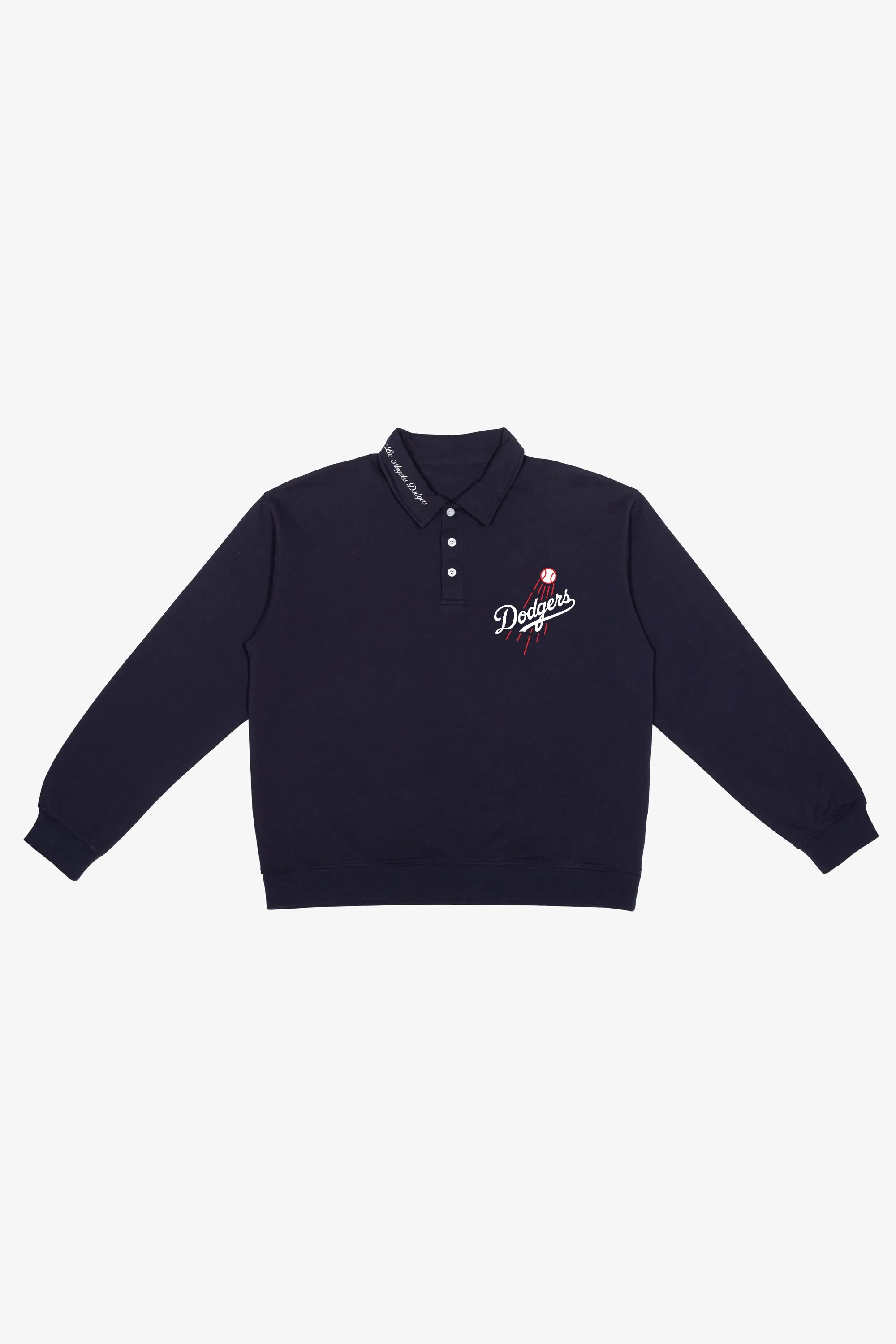 Los Angeles Dodgers Longsleeve Polo - Navy sold by Peace-Collective