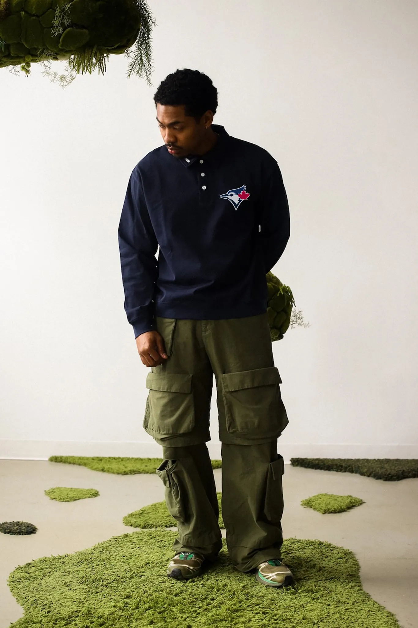 Toronto Blue Jays Longsleeve Polo - Navy sold by Peace-Collective product image thumbnail 2