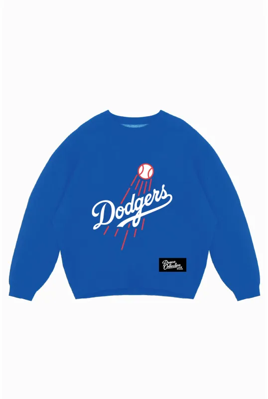 Los Angeles Dodgers Knit Sweater - Royal sold by Peace-Collective