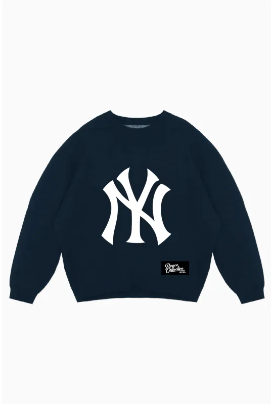 New York Yankees Knit Sweater - Navy sold by Peace-Collective