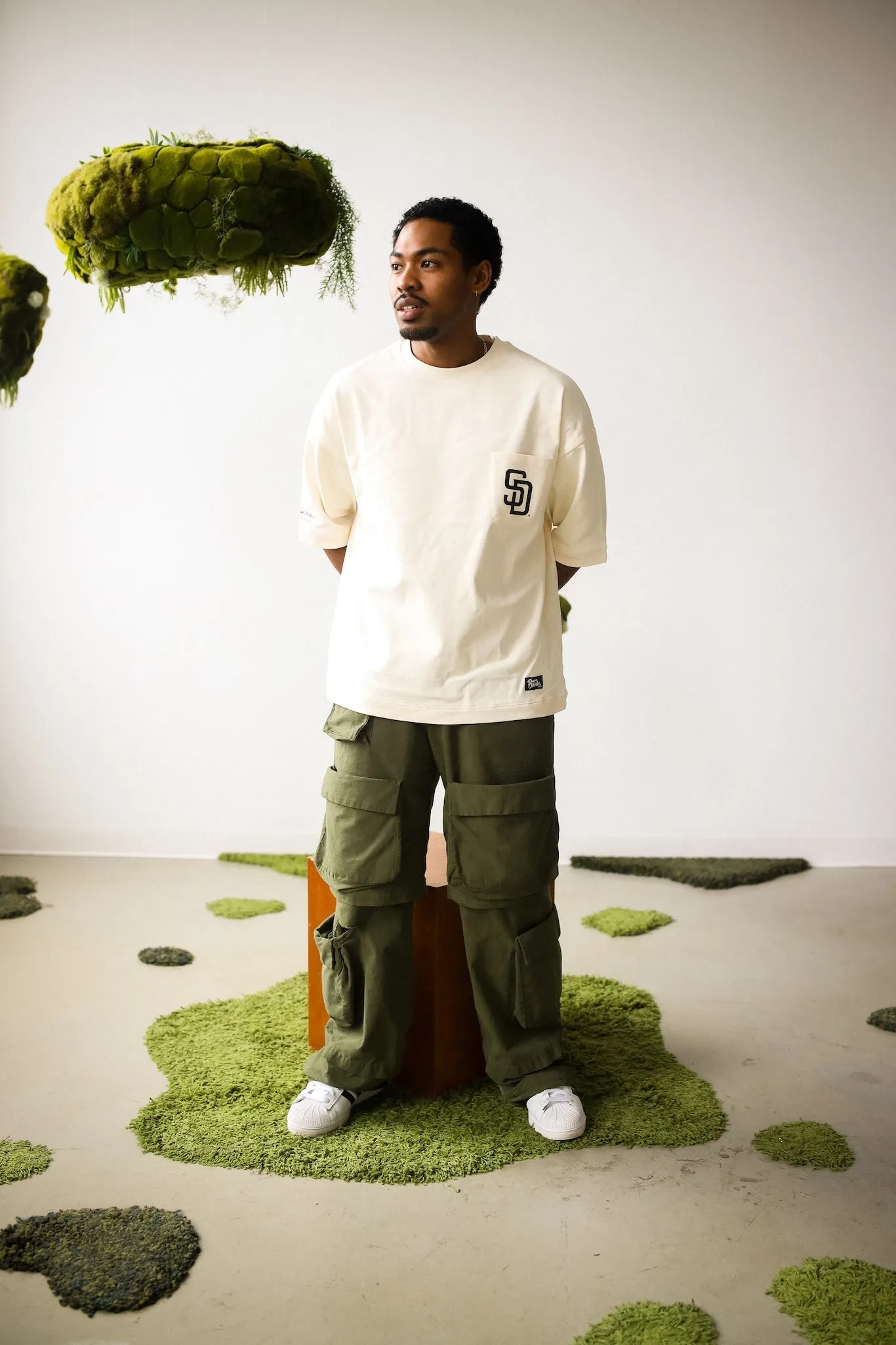 San Diego Padres Preppy Heavyweight Pocket T-Shirt - Ivory sold by Peace-Collective product image thumbnail 4