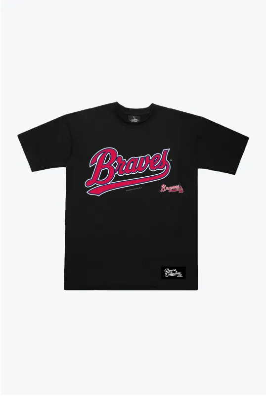 Atlanta Braves Spirit Heavyweight T-Shirt - Black made by Peace-Collective