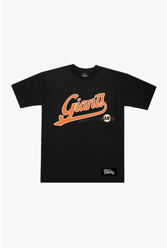 San Francisco Giants Spirit Heavyweight T-Shirt - Black made by Peace-Collective