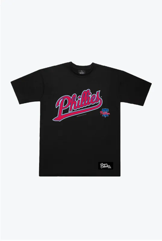 Philadelphia Phillies Spirit Heavyweight T-Shirt - Black made by Peace-Collective