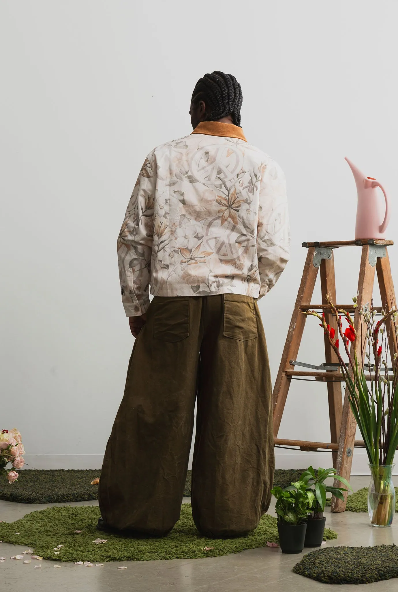 Peace Corduroy Work Jacket - Floral sold by Peace-Collective product image thumbnail 3