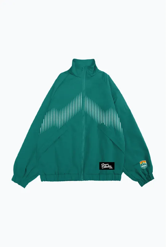 Denver Summit FC Emblem Windbreaker Jacket - Evergreen made by Peace-Collective