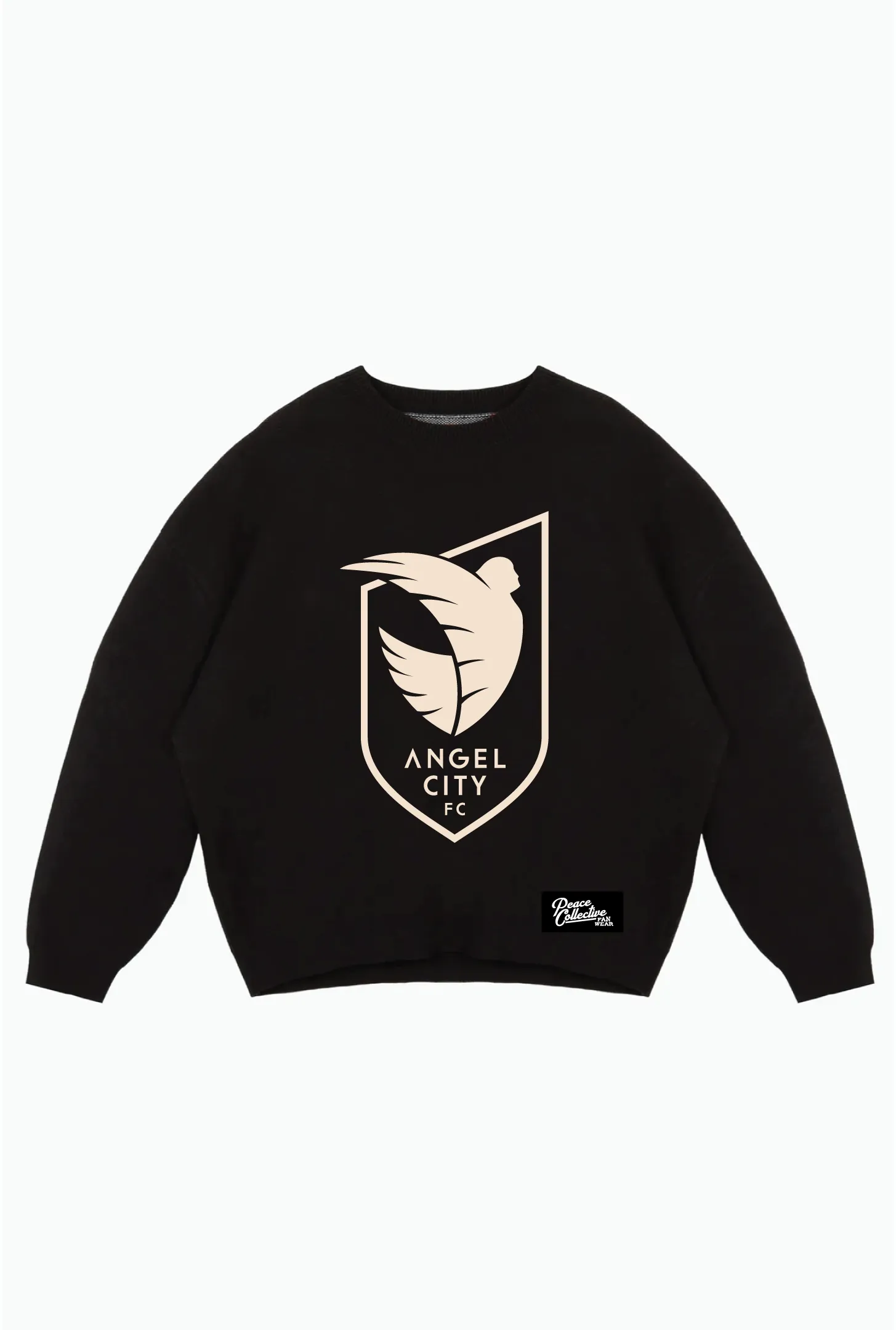 Angel City FC Essentials Oversized Knit Sweater - Black sold by Peace-Collective