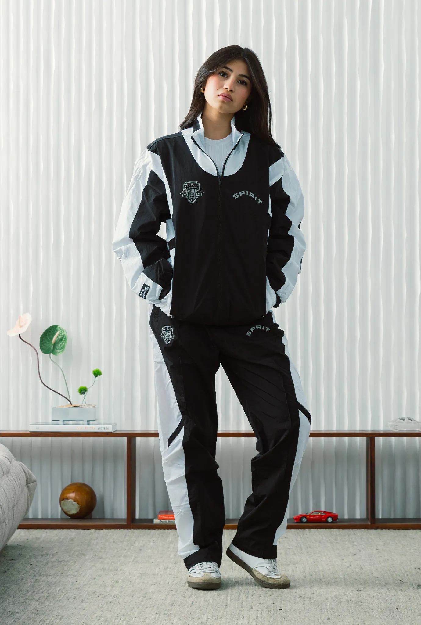 Washington Spirit Colour Block Track Jacket - Off Black / White sold by Peace-Collective product image thumbnail 2