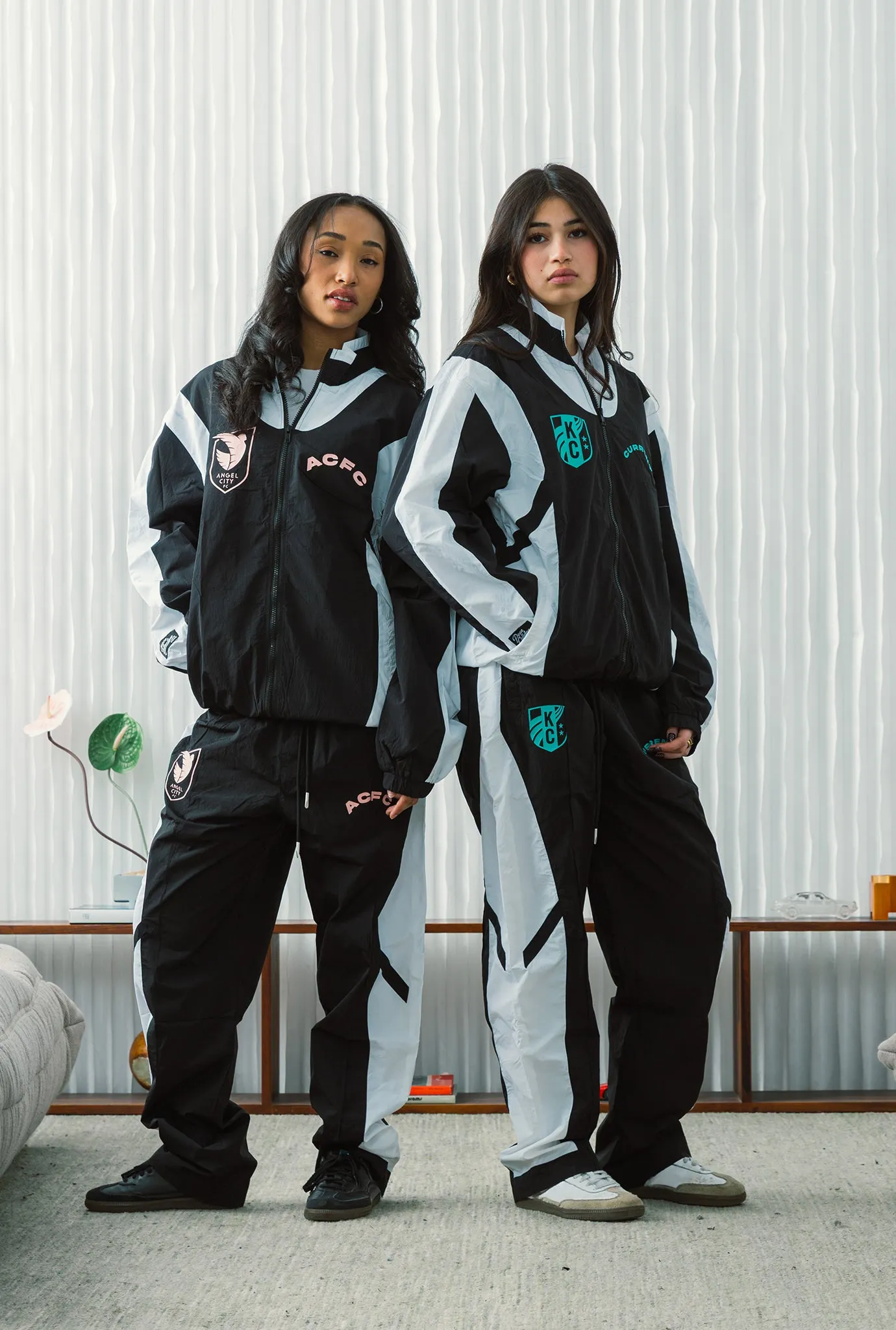 Kansas City Current Colour Block Track Jacket - Off Black / White sold by Peace-Collective product image thumbnail 4