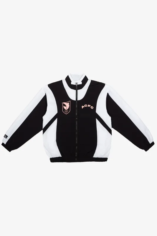 Angel City FC Colour Block Track Jacket - Off Black / White made by Peace-Collective