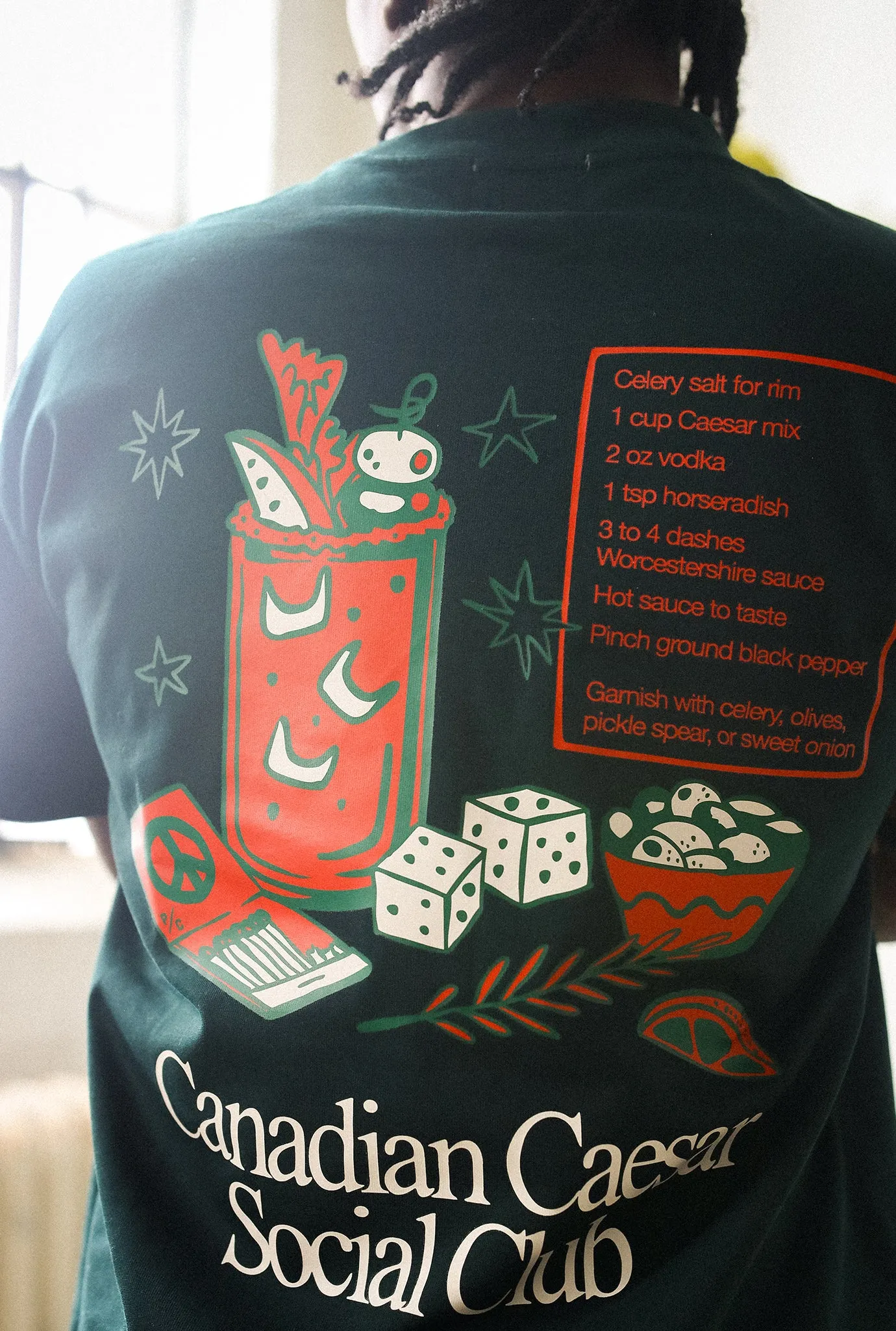 Backyard Canadian Ceasar Club Heavyweight T-Shirt - Forest Green sold by Peace-Collective product image thumbnail 2