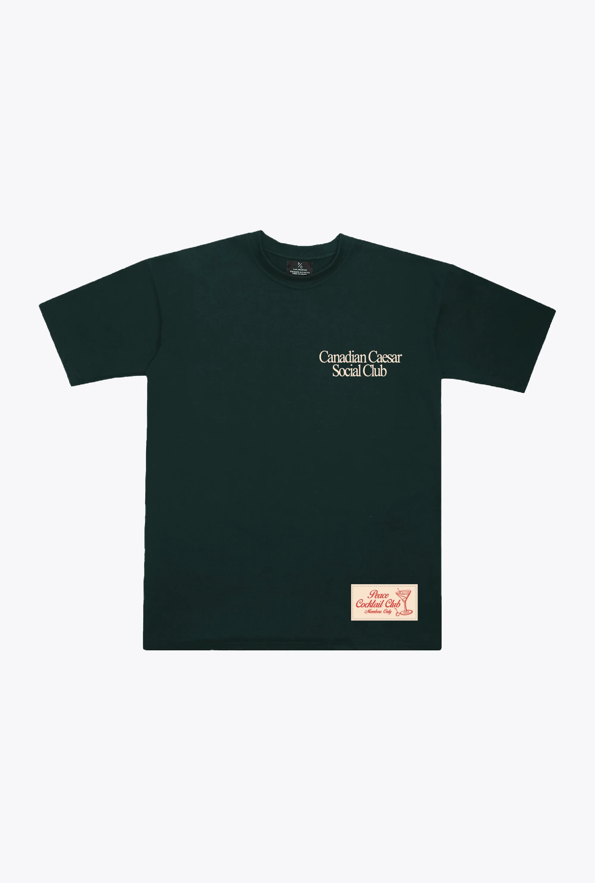 Backyard Canadian Ceasar Club Heavyweight T-Shirt - Forest Green sold by Peace-Collective product image thumbnail 4