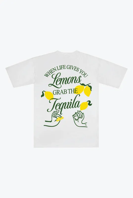When Life Gives you Lemons Heavyweight T-Shirt - White made by Peace-Collective