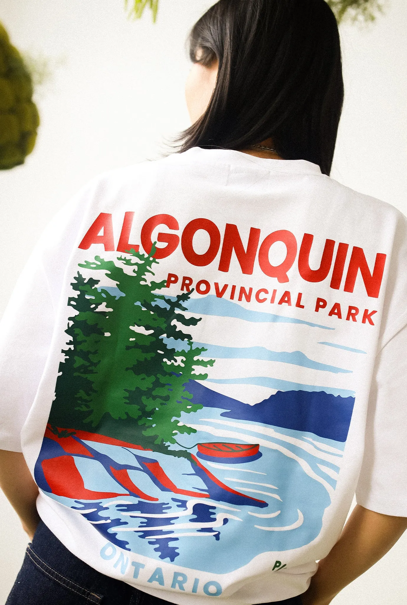 Algonquin Provincial Park Heavyweight T-Shirt - White sold by Peace-Collective product image thumbnail 3