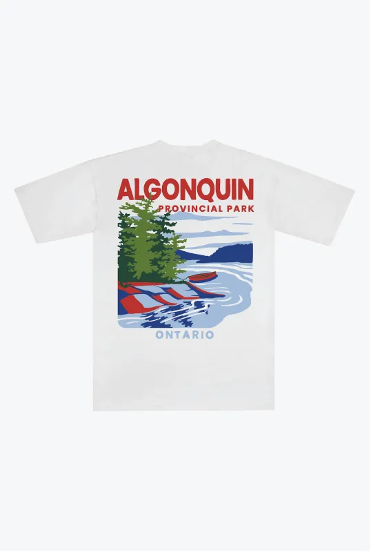 Algonquin Provincial Park Heavyweight T-Shirt - White made by Peace-Collective