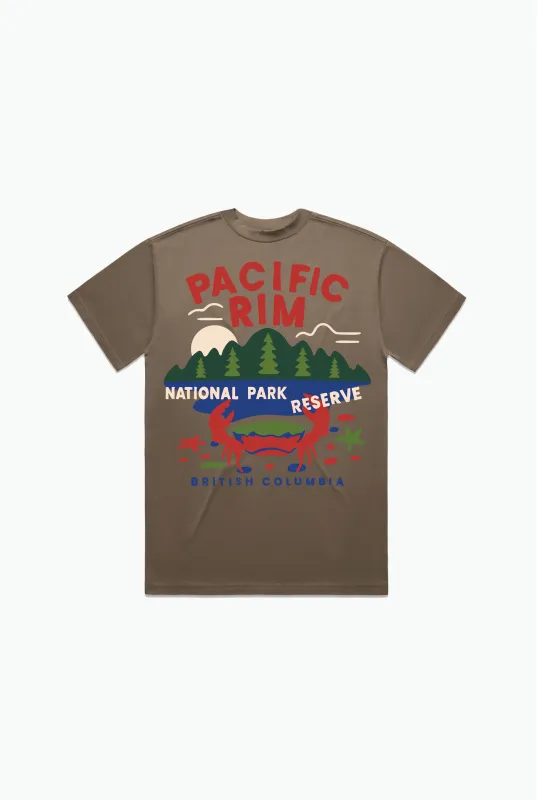 Pacific Rim National Park Reserve Heavyweight T-Shirt - Walnut made by Peace-Collective