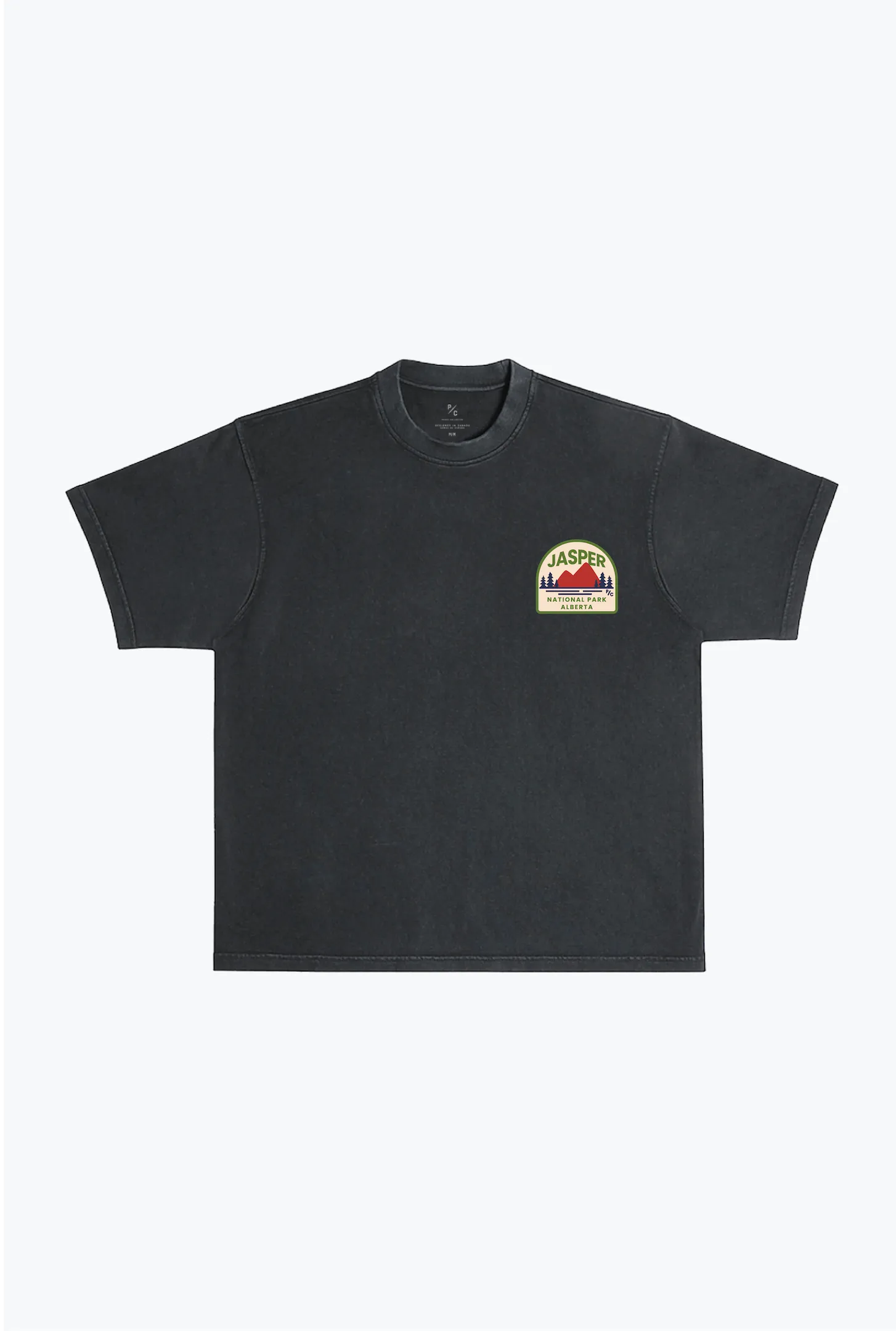 Jasper National Park Heavyweight Garment Dyed T-Shirt - Black sold by Peace-Collective product image thumbnail 4