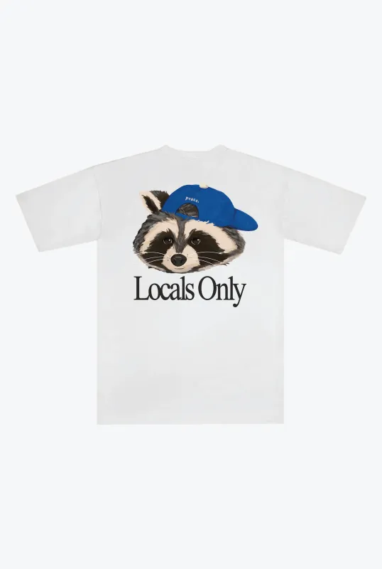 Trash Teddy Summer Vacation: Local's Only Heavyweight T-Shirt - White made by Peace-Collective