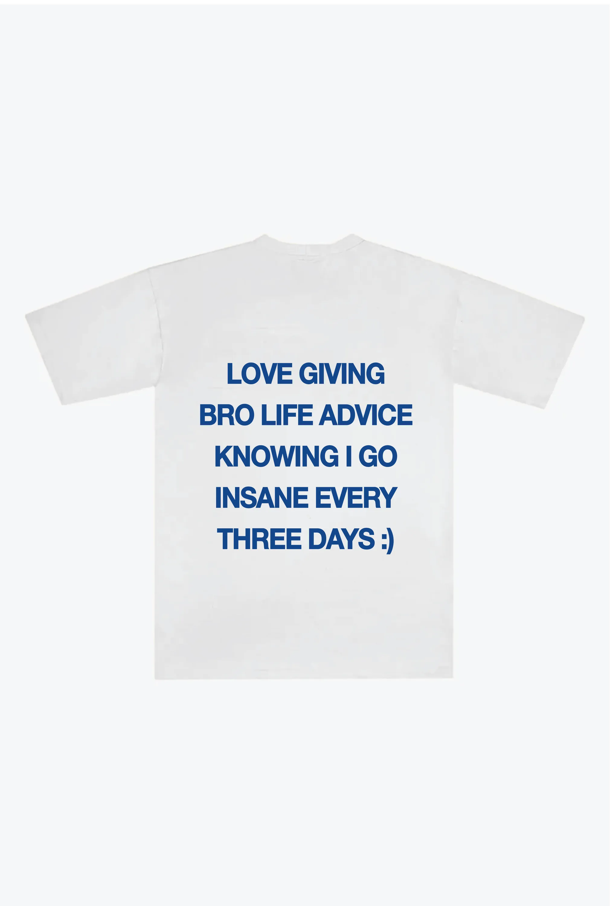 Going Insane Heavyweight T-Shirt - White sold by Peace-Collective
