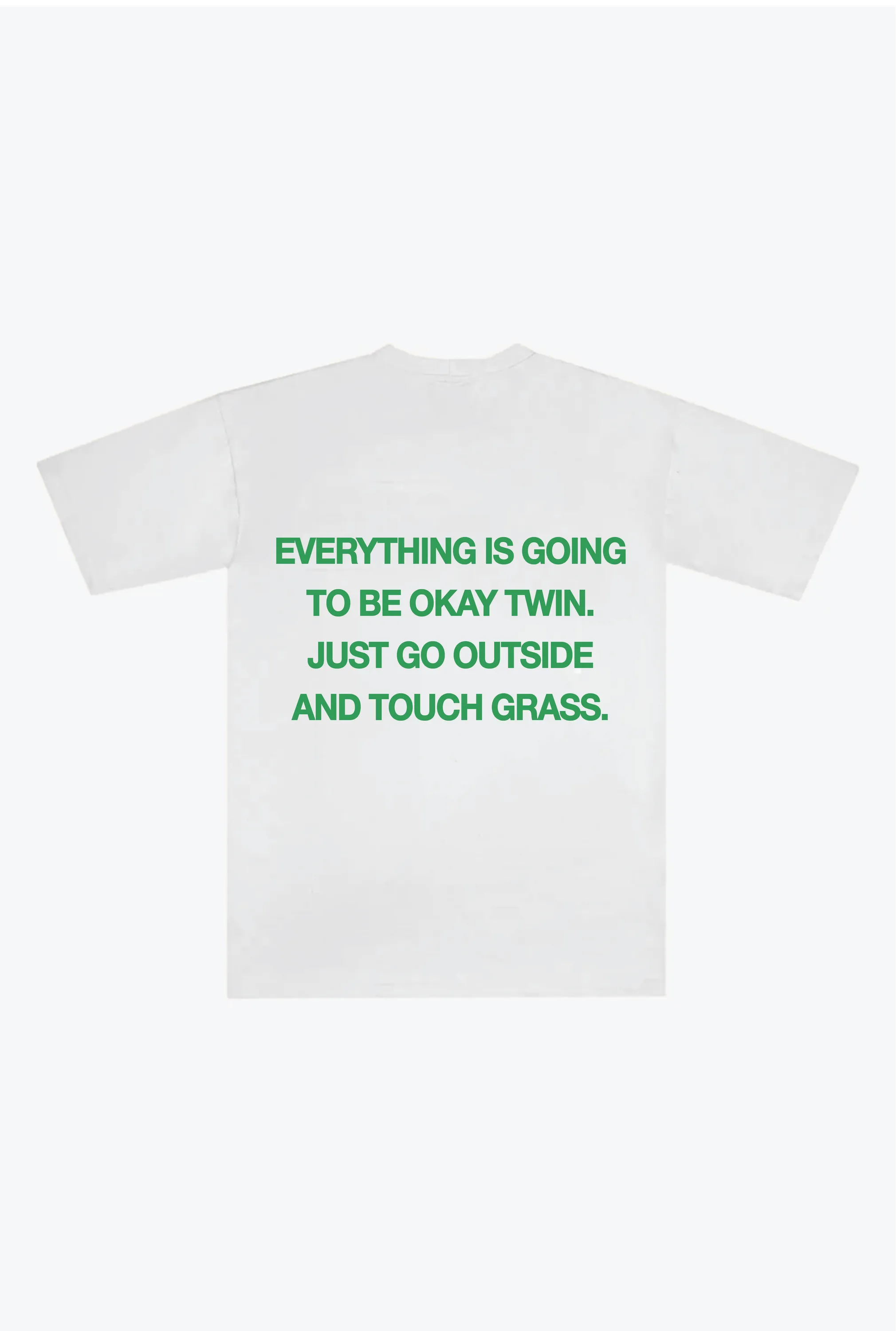 Touch Grass Heavyweight T-Shirt - White sold by Peace-Collective