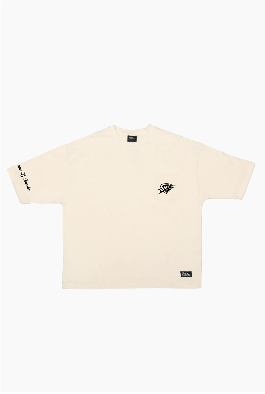 Oklahoma City Thunder Preppy Heavyweight Pocket T-Shirt - Ivory sold by Peace-Collective